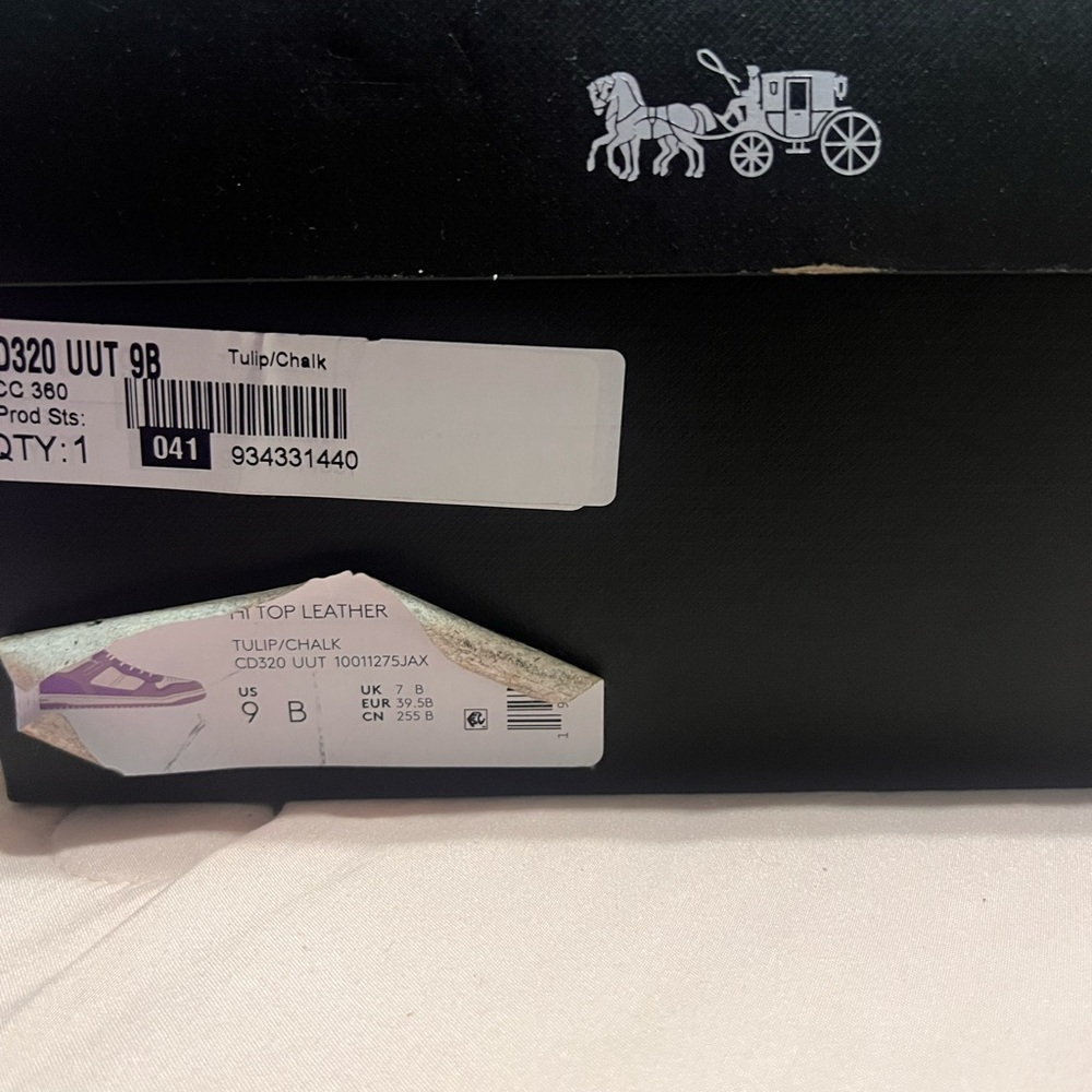 Coach Pink and Purple Athletic Shoes with Basketball-Inspired Design - Picture 5 of 6